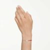Symbolica Bracelet Crystal Pearl, Pavé, Horse Shoe, White, Rose Gold-Tone Plated