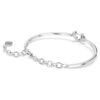 Symbolica Bracelet Pavé, Horse Shoe, White, Rhodium Plated