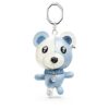 Teddy Bag Charm Bear, Blue, Rhodium Plated Teddy Bag Charm Bear, Blue, Rhodium Plated