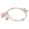 Teddy Bracelet Bear, Pink, Rose Gold-Tone Plated Teddy Bracelet Bear, Pink, Rose Gold-Tone Plated