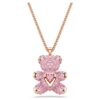 Teddy Pendant Bear, Pink, Rose Gold-Tone Plated