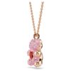 Teddy Pendant Bear, Pink, Rose Gold-Tone Plated