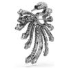 The Vienna Collection Brooch Swan, White, Ruthenium Plated