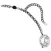 The Vienna Collection Necklace Feather, White, Ruthenium Plated