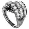 The Vienna Collection Ring Swan, White, Ruthenium Plated The Vienna Collection Ring Swan, White, Ruthenium Plated