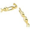 Una Angelic Bracelet Round Cut, Caramel, Gold-Tone Plated