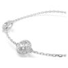 Una Angelic Bracelet Round Cut, Double Sided Motifs, White, Rhodium Plated