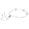 Una Angelic Bracelet Round Cut, Double Sided Motifs, White, Rhodium Plated