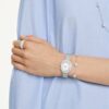 Una Angelic Bracelet Round Cut, Double Sided Motifs, White, Rhodium Plated