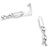Una Angelic Bracelet Round Cut, Small, White, Rhodium Plated