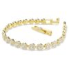 Una Angelic Bracelet Round Cut, White, Gold-Tone Plated