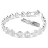 Una Angelic Bracelet Round Cut, White, Rhodium Plated