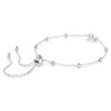 Una Angelic Bracelet Round Cut, White, Rhodium Plated
