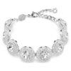 Una Angelic Bracelet White, Rhodium Plated