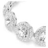 Una Angelic Bracelet White, Rhodium Plated