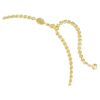 Una Angelic Choker Round Cut, Caramel, Gold-Tone Plated
