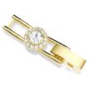 Una Angelic Extender Round Cut, White, Gold-Tone Plated