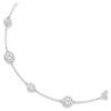 Una Angelic Necklace Round Cut, Double Sided Motifs, White, Rhodium Plated