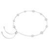 Una Angelic Necklace Round Cut, Double Sided Motifs, White, Rhodium Plated