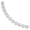 Una Angelic Necklace Round Cut, Medium, White, Rhodium Plated