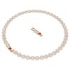 Una Angelic Necklace Round Cut, Medium, White, Rose Gold-Tone Plated
