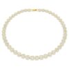 Una Angelic Necklace Round Cut, White, Gold-Tone Plated