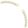 Una Angelic Necklace Round Cut, White, Gold-Tone Plated