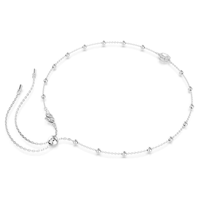 Una Angelic Pendant Round Cut, Double Sided Motifs, White, Rhodium Plated Una Angelic Pendant Round Cut, Double Sided Motifs, White, Rhodium Plated