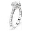 Una Angelic Ring Round Cut, White, Silver-Tone Finish Una Angelic Ring Round Cut, White, Silver-Tone Finish