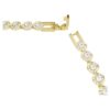 Una Angelic Set Round Cut, White, Gold-Tone Plated