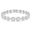 Una Angelic Set Set (3), Round Cut, White, Rhodium Plated