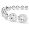 Una Angelic Set Set (3), Round Cut, White, Rhodium Plated
