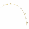 Una Angelic Strandage Crystal Pearl, Round Cut, White, Gold-Tone Plated