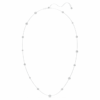 Una Angelic Strandage Round Cut, White, Rhodium Plated