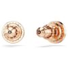 Una Angelic Stud Earrings Round Cut, Pavé, White, Rose Gold-Tone Plated