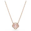 Una Necklace Clover, Pink, Rose Gold-Tone Plated