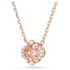 Una Necklace Clover, Pink, Rose Gold-Tone Plated