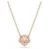 Una Necklace Clover, Pink, Rose Gold-Tone Plated