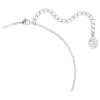 Una Necklace Octagon Cut, Blue, Rhodium Plated