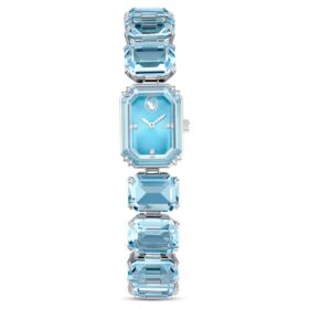 Watch Octagon Cut Bracelet, Blue, Stainless Steel Watch Octagon Cut Bracelet, Blue, Stainless Steel