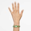 Watch Octagon Cut Bracelet, Green, Champagne Gold-Tone Finish