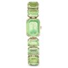 Watch Octagon Cut Bracelet, Green, Champagne Gold-Tone Finish