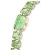 Watch Octagon Cut Bracelet, Green, Champagne Gold-Tone Finish