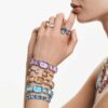 Watch Octagon Cut Bracelet, Blue, Stainless Steel Watch Octagon Cut Bracelet, Blue, Stainless Steel