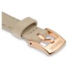 Watch Strap 12 Mm (0.47″) Width, Leather, Beige, Rose Gold-Tone Finish Watch Strap 12 Mm (0.47″) Width, Leather, Beige, Rose Gold-Tone Finish
