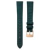 Watch Strap 14 Mm (0.55″) Width, Leather, Green, Rose Gold-Tone Finish Watch Strap 14 Mm (0.55″) Width, Leather, Green, Rose Gold-Tone Finish