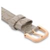 Watch Strap 16 Mm (0.63″) Width, Leather with Stitching, Beige, Rose Gold-Tone Finish