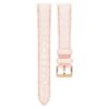 Watch Strap 16 Mm (0.63″) Width, Leather with Stitching, Pink, Rose Gold-Tone Finish Watch Strap 16 Mm (0.63″) Width, Leather with Stitching, Pink, Rose Gold-Tone Finish